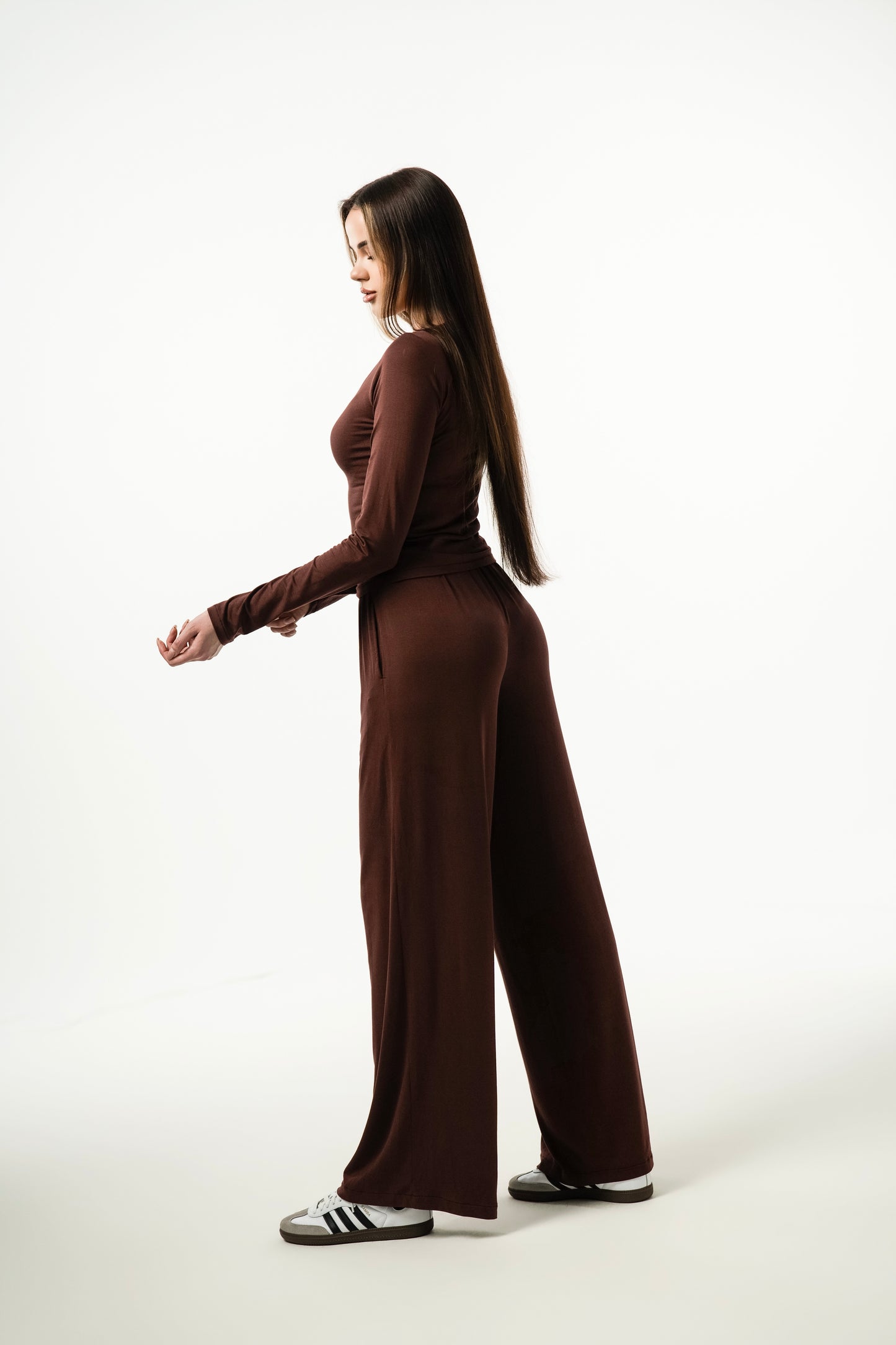 THE FLUID SILHOUETTE || SET OF TWO || IN BROWN