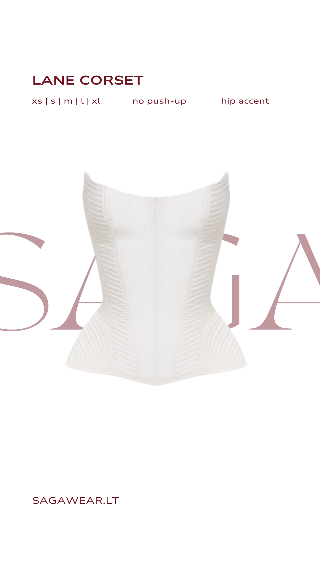 LANE CORSET || IN WHITE