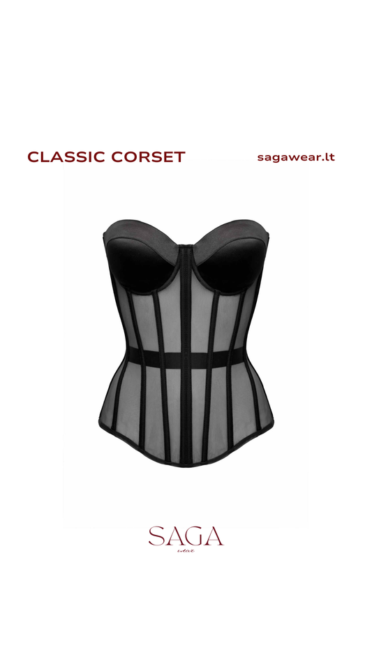 CLASSIC CORSET || IN BLACK
