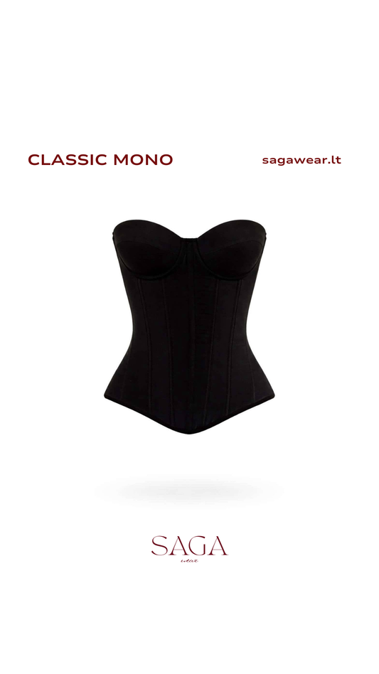 CLASSIC MONO CORSET || IN BLACK