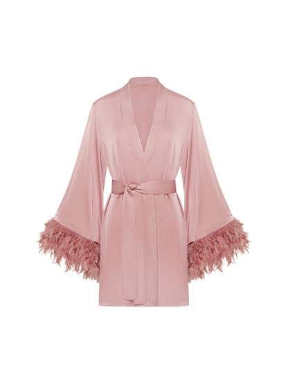 NOELIA KIMONO FEATHER | IN PINK