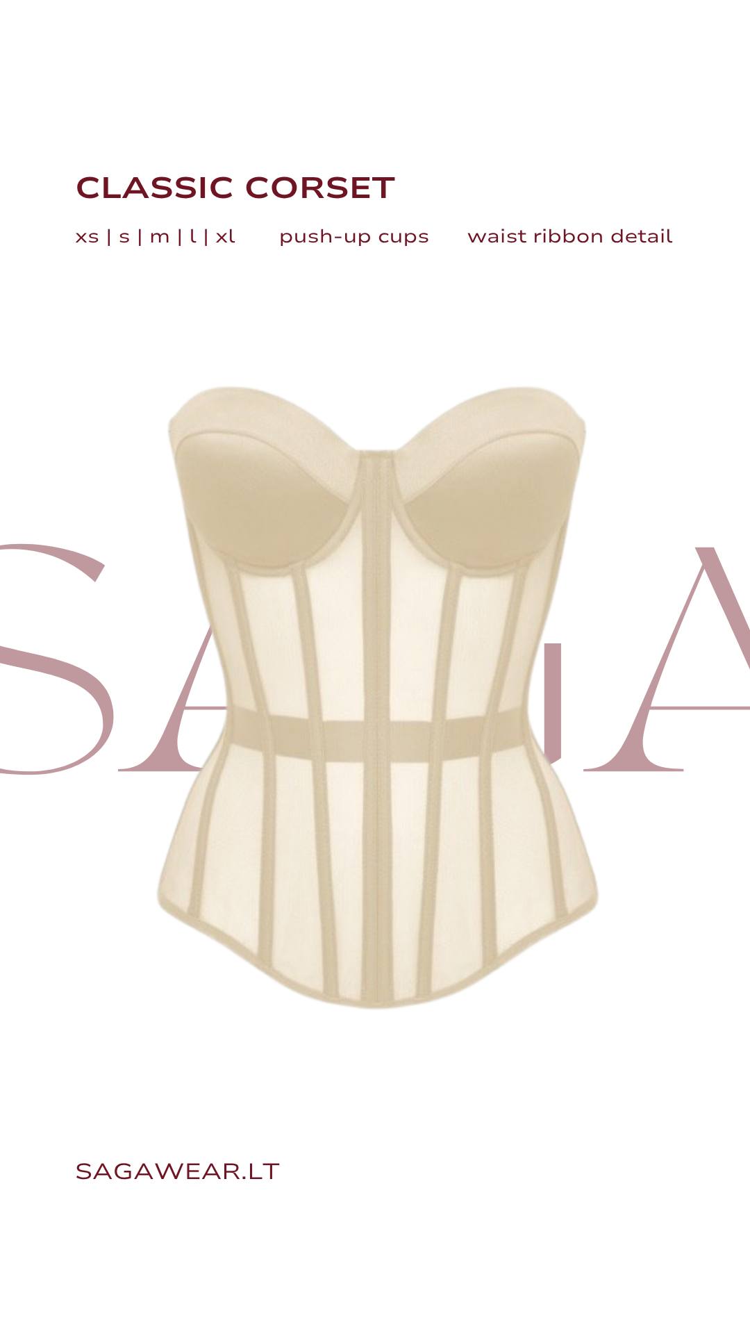 CLASSIC CORSET || IN BEIGE