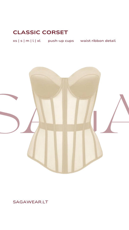 CLASSIC CORSET || IN BEIGE