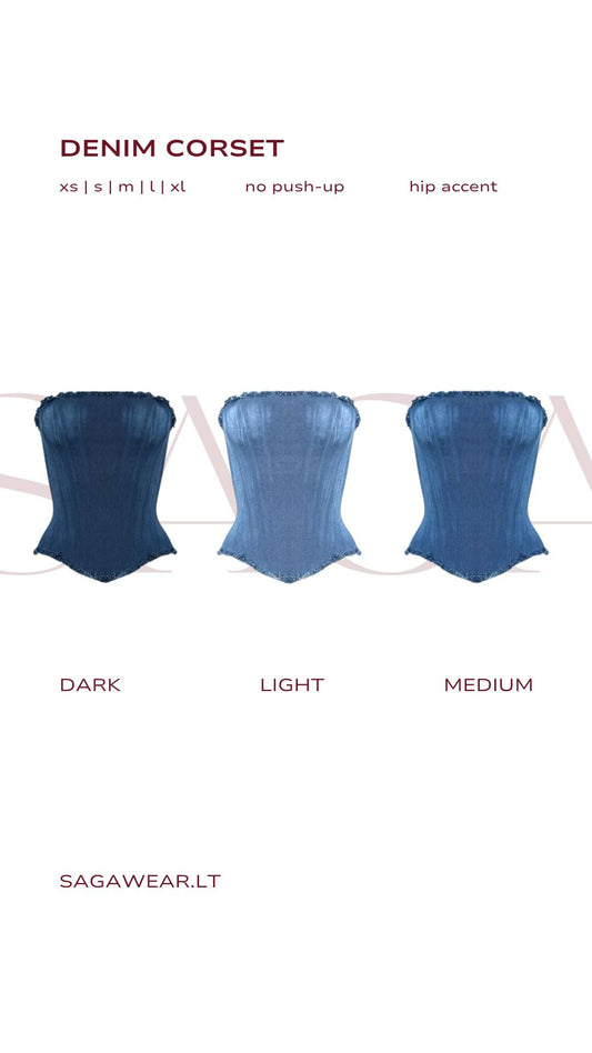 DENIM CORSET