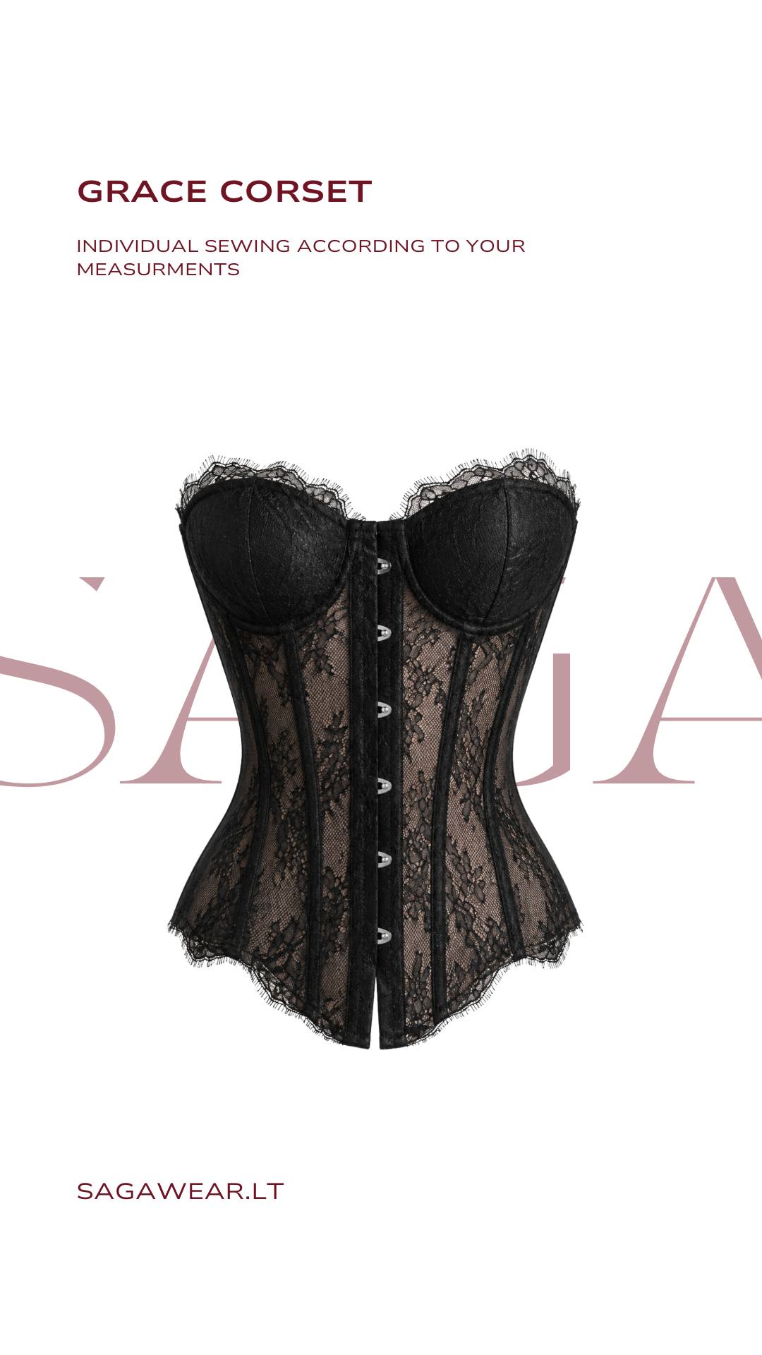 GRACE CORSET || IN BLACK
