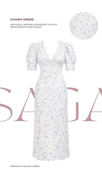 CHARM DRESS | white silk