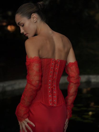 MARTICIA CORSET | IN RED