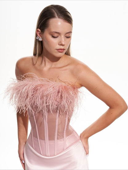 ADELE LONG CORSET | IN PINK