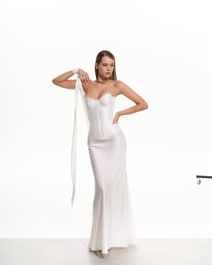 MADONNA CORSET || IN WHITE