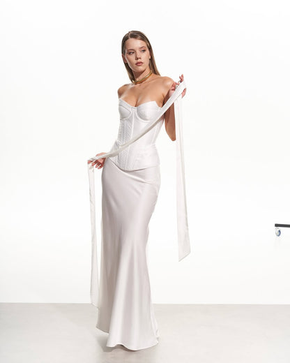 MADONNA CORSET || IN WHITE