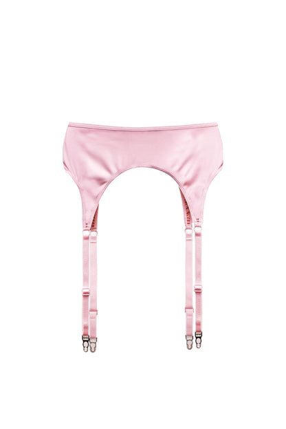 SATEN GARTER BELT | IN MARSHMELLOW