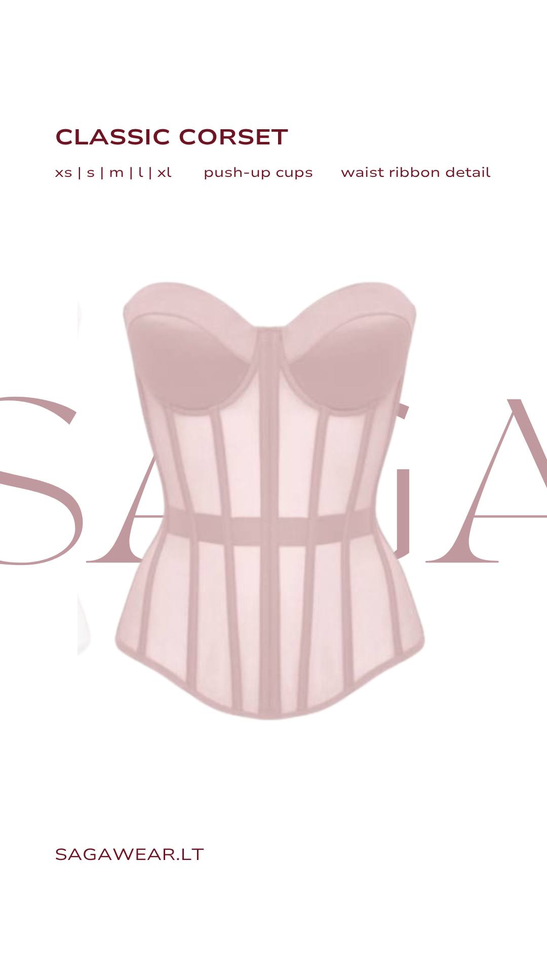 CLASSIC CORSET || IN PINK
