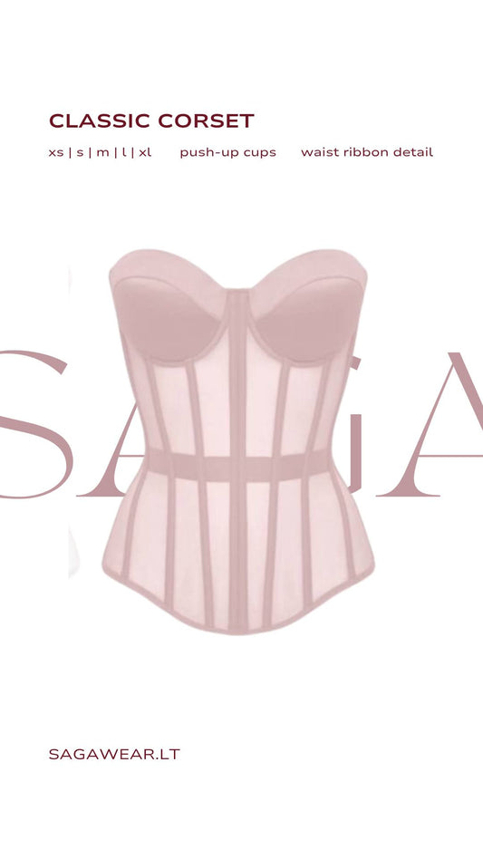 CLASSIC CORSET || IN PINK