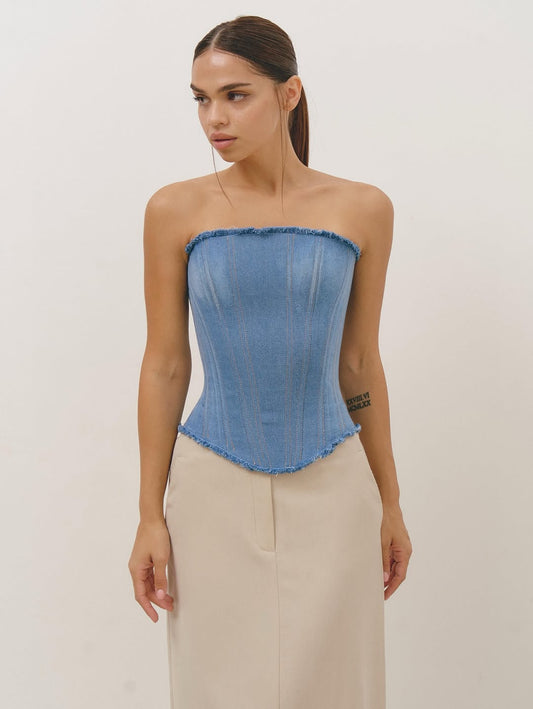 DENIM CORSET