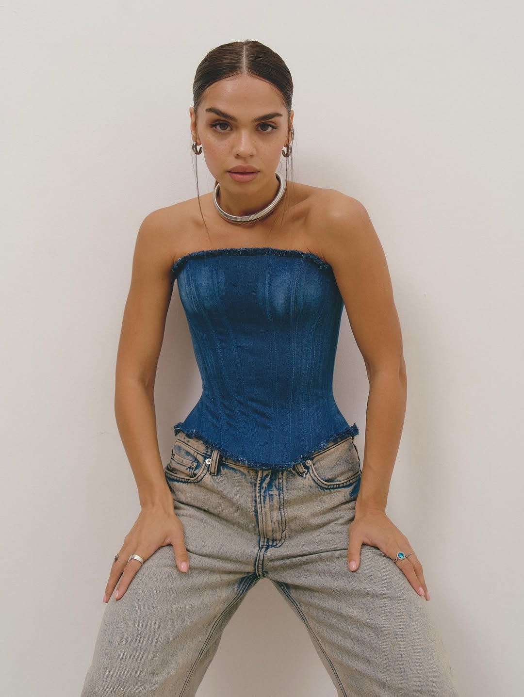 DENIM CORSET