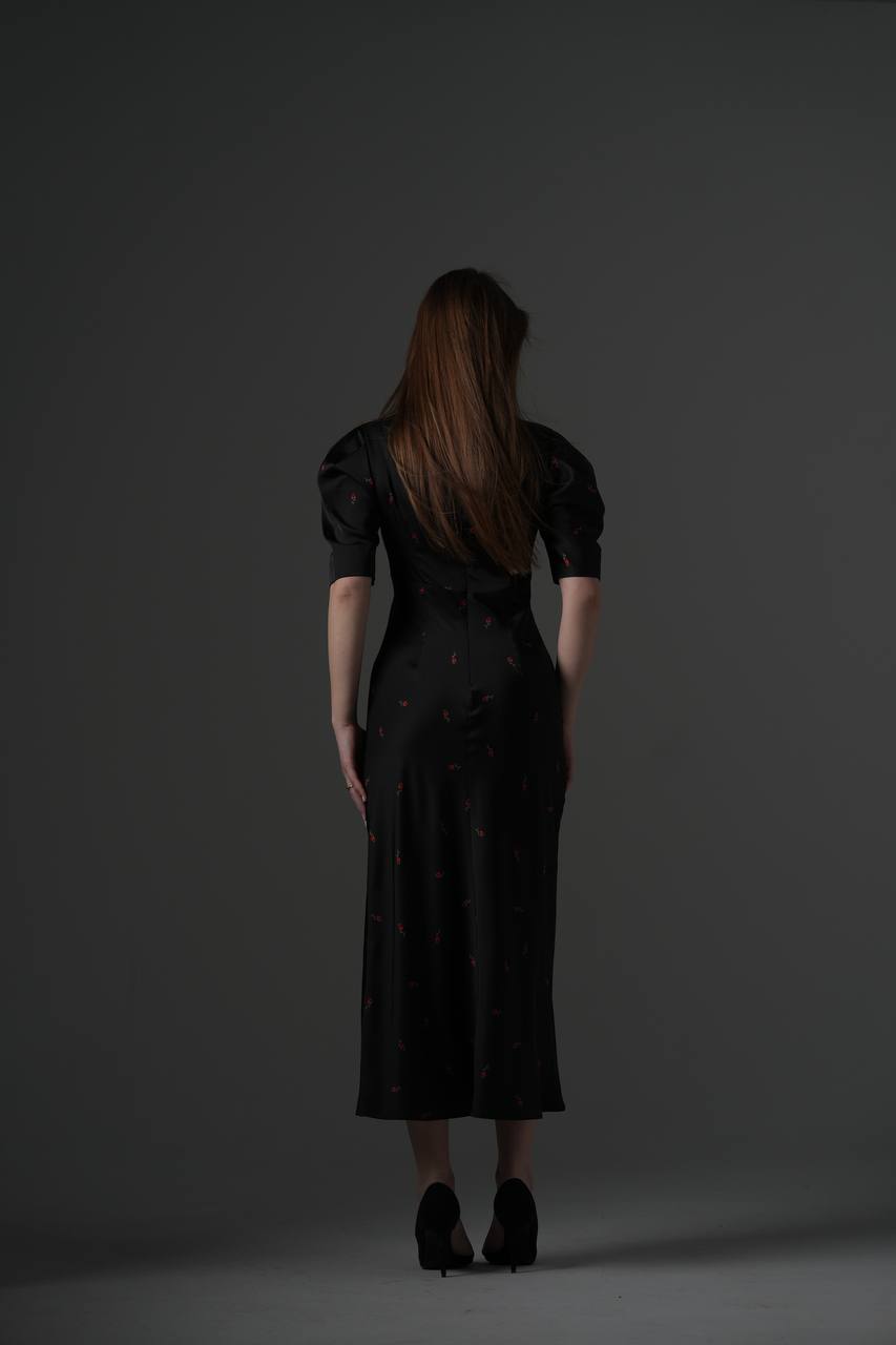 CHARM DRESS | black tulip