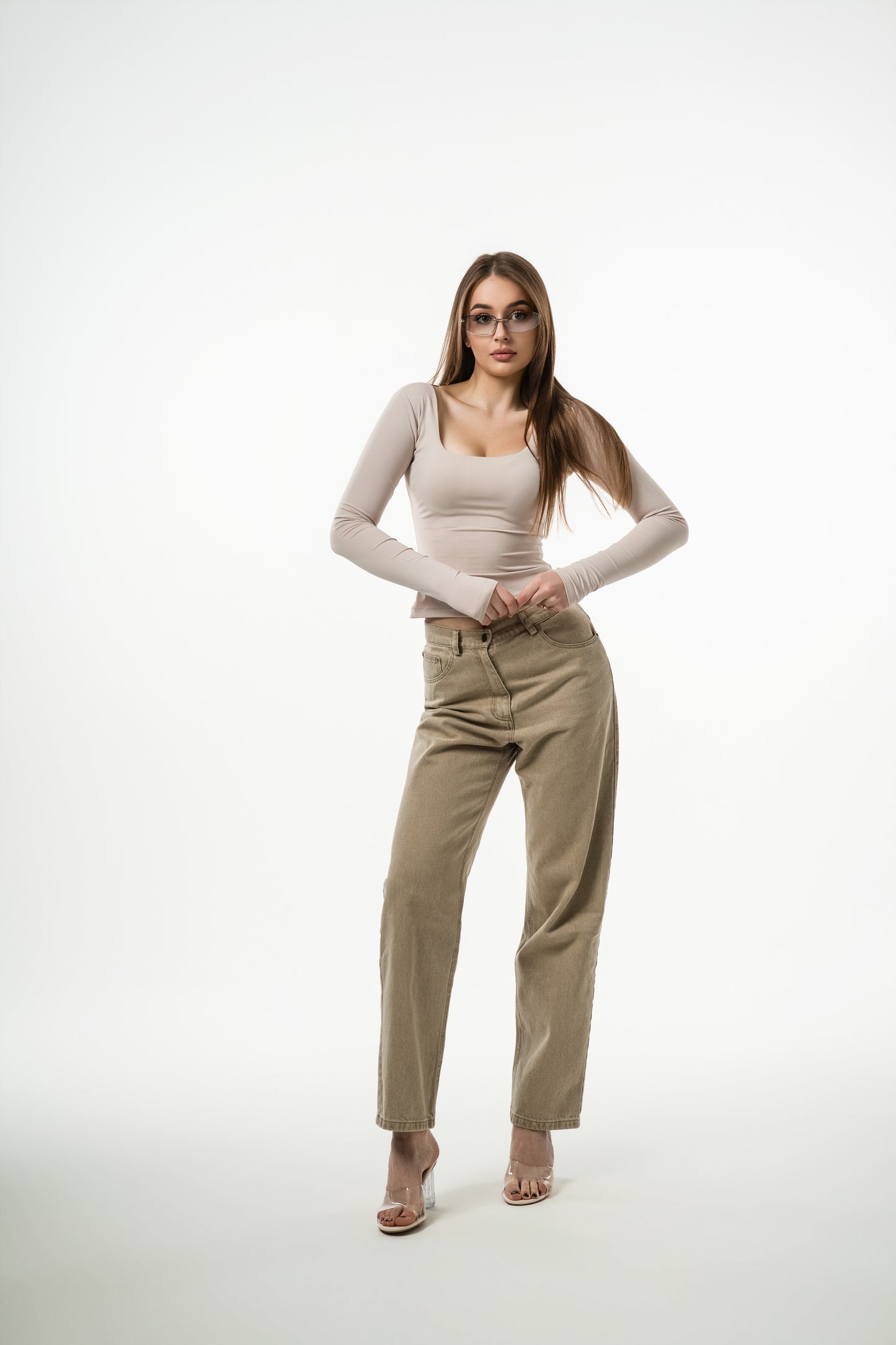 SECOND SKIN | V-LONG IN BEIGE