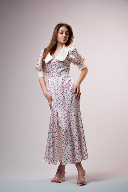 ROSEMARRY DRESS |  rose silk