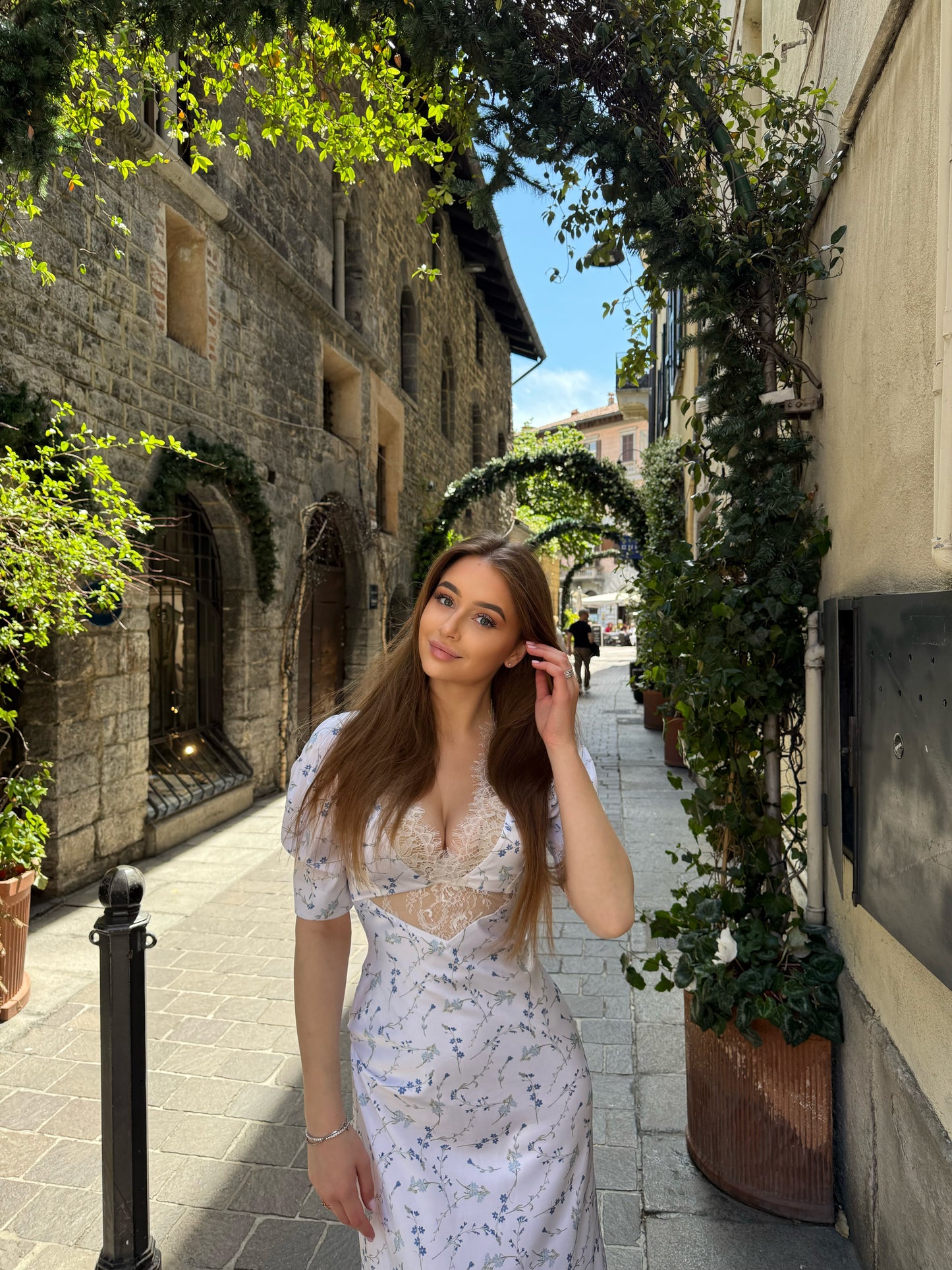 CHARM DRESS | white silk