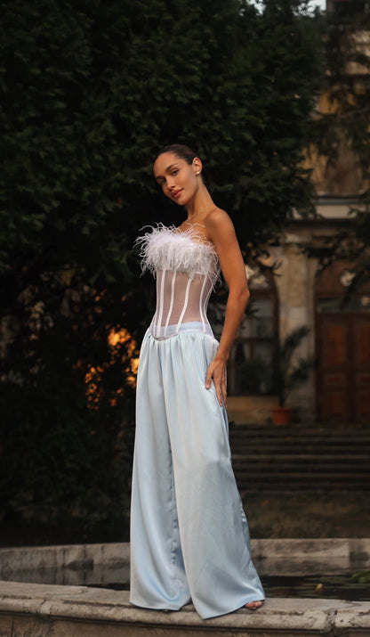 ADELE LONG CORSET | IN WHITE