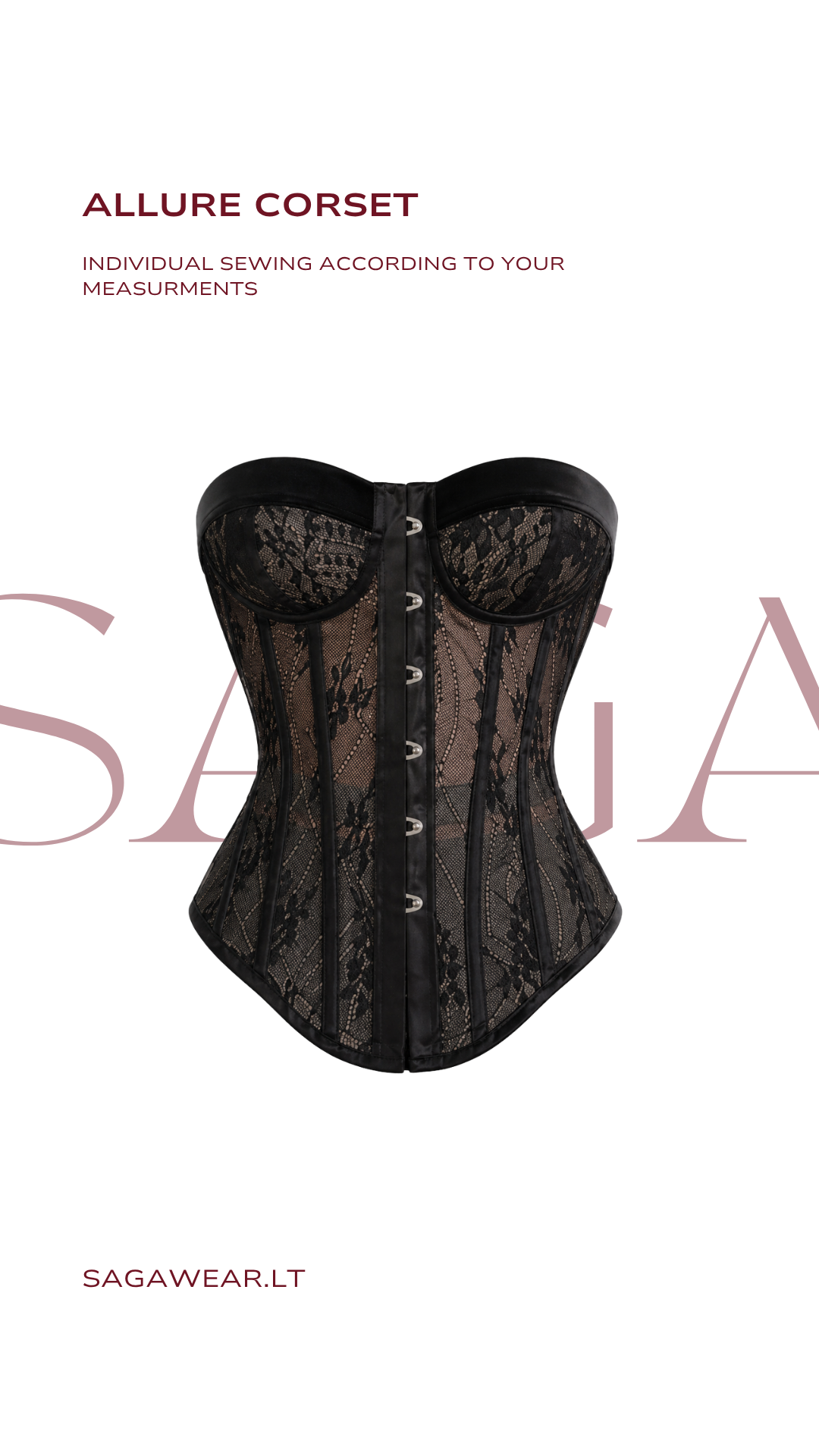 ALLURE CORSET || IN BLACK