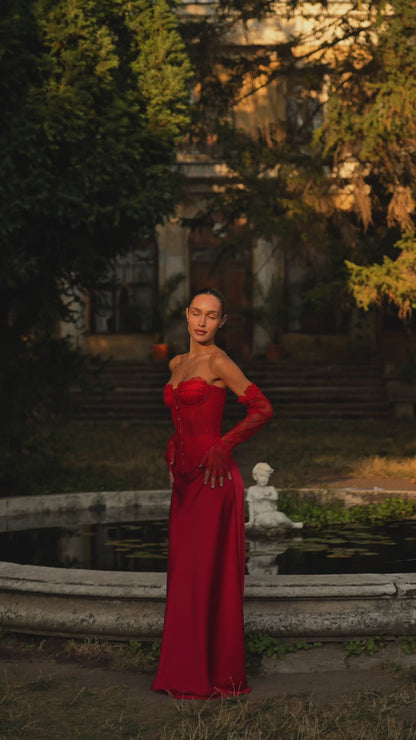 MARTICIA CORSET | IN RED